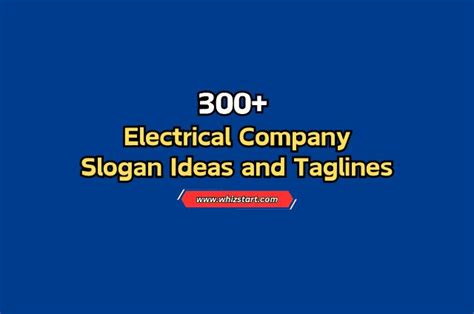 300 Catchy Electrical Slogans and Taglines .